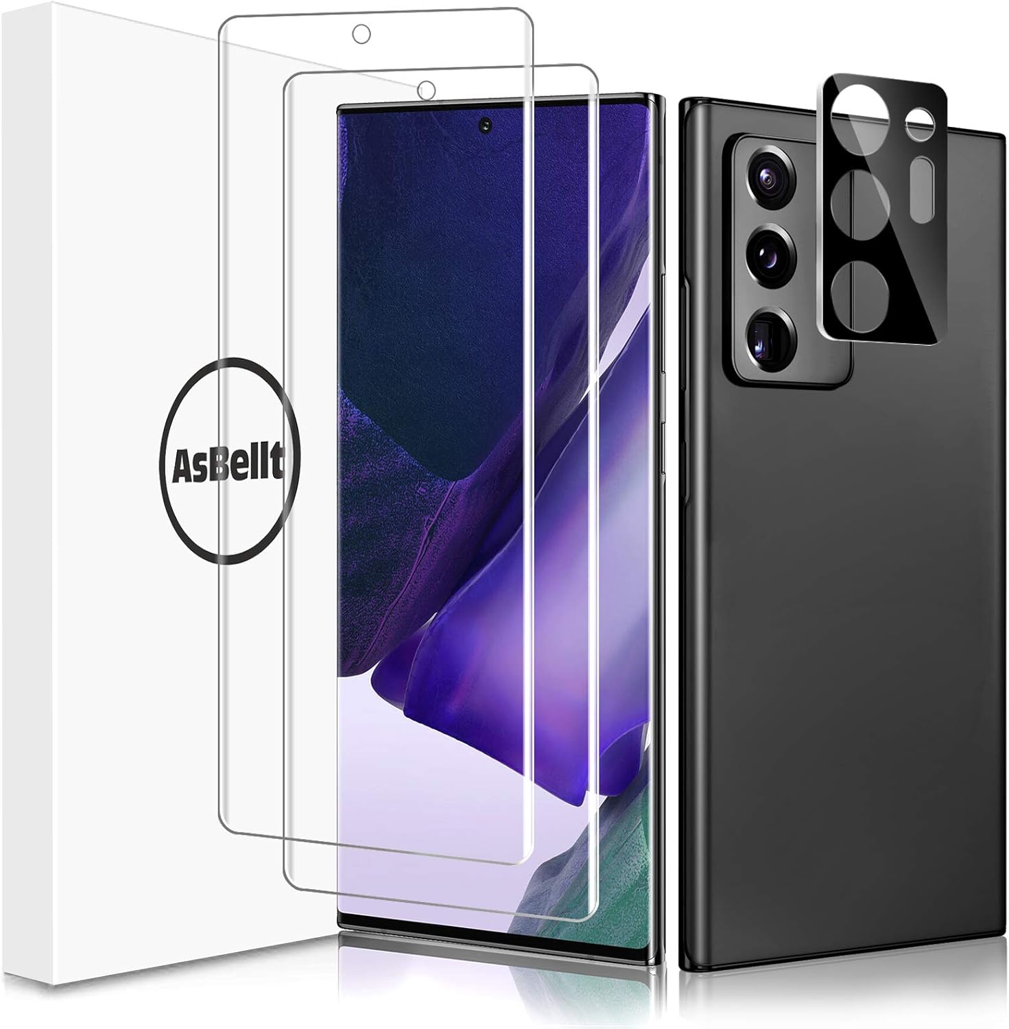 AsBellt Tempered Glass for Galaxy Note 20 Ultra Screen Protector with