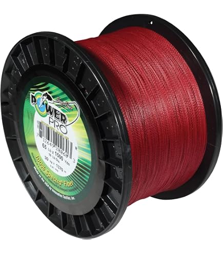 POWER PRO Spectra Fiber Braided Fishing Line, Vermilion Red, 500YD/40LB : Superbraid And Braided Fishing Line : Sports & Outdoors