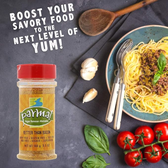 Parma Vegan Parmesan Better Than Bacon Dairy Free And Gluten Free Vegan Cheese 35 Ounces