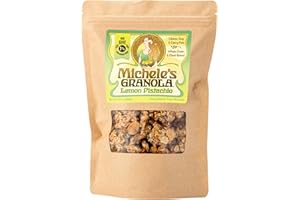 MICHELE’S GRANOLA Michele's Granola - Lemon Pistachio - Handmade Non-GMO Whole Grain Oats - Free of Gluten, Soy, Wheat, & Dairy