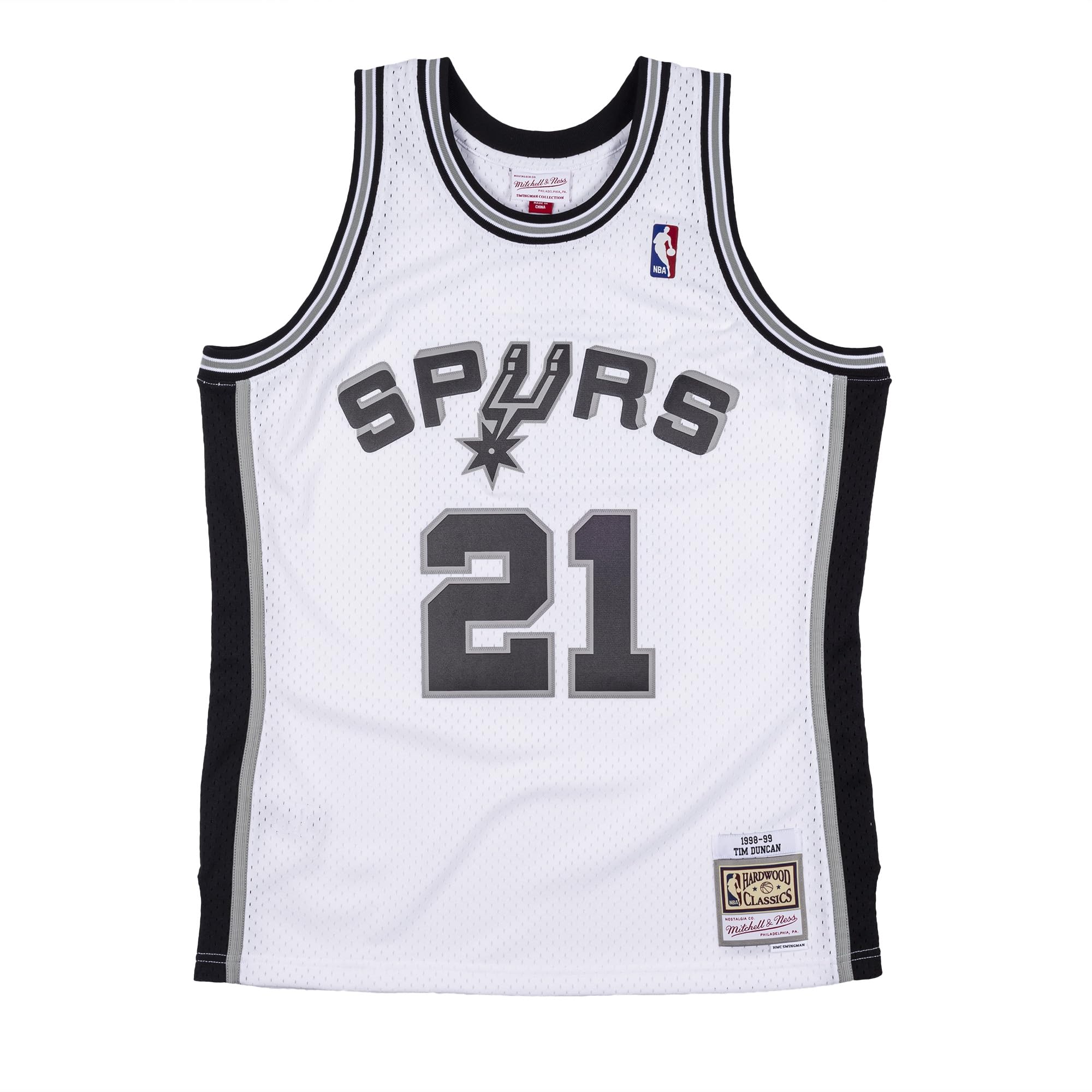 Mitchell & Ness Swingman Mesh Jersey San Antonio Spurs 1998-99 Tim Duncan - M White