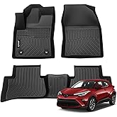 Jenofa-Car Floor Mats for CHR 2018-2023 All Weather Mats Automotive Non-Slip Waterproof Durable High Edge Protection Floor Liner Custom Car Mat for CHR Accessories