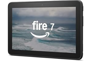 Amazon Fire 7 tablet (newest model) 7” display, read and watch, under $60 with 10-hour battery life, 16 GB, Black