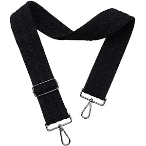 LVYOUME Crossbody Straps for Purses Gold Hardware Purse Strap Adjustable Replacement,Retro Lace Flowers for Shoulder Bags