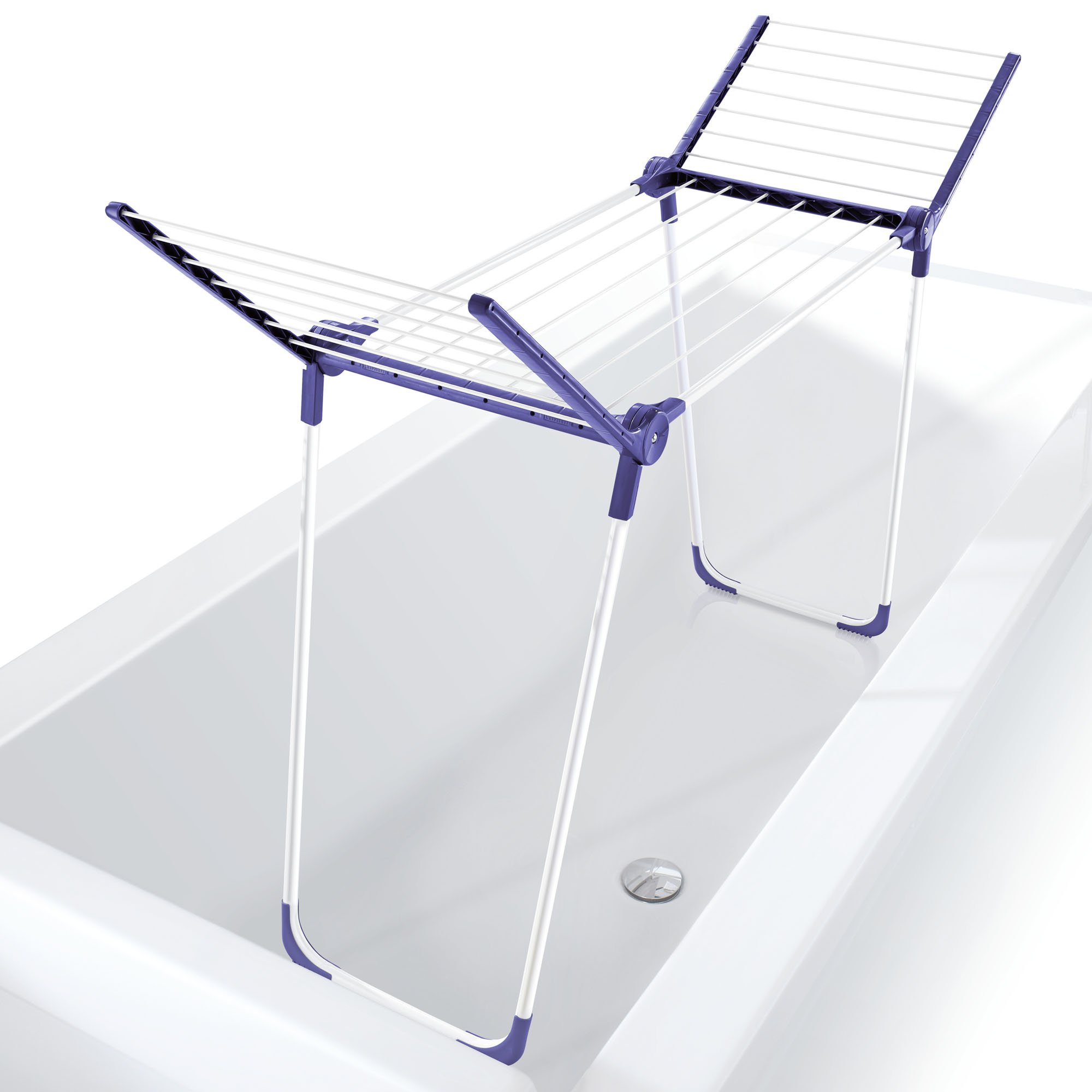 Leifheit 81721 Pegasus 120 Compact Solid Indoor Folding Drying Rack for