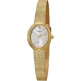 BERNY Vintage Gold Watches for Women, Elegant Oval Women's Wrist Watch, Small Ladies Analog Quartz Watches, 3ATM Waterproof All Stainless Steel Luxury Birthday Present-Sunray Dial
