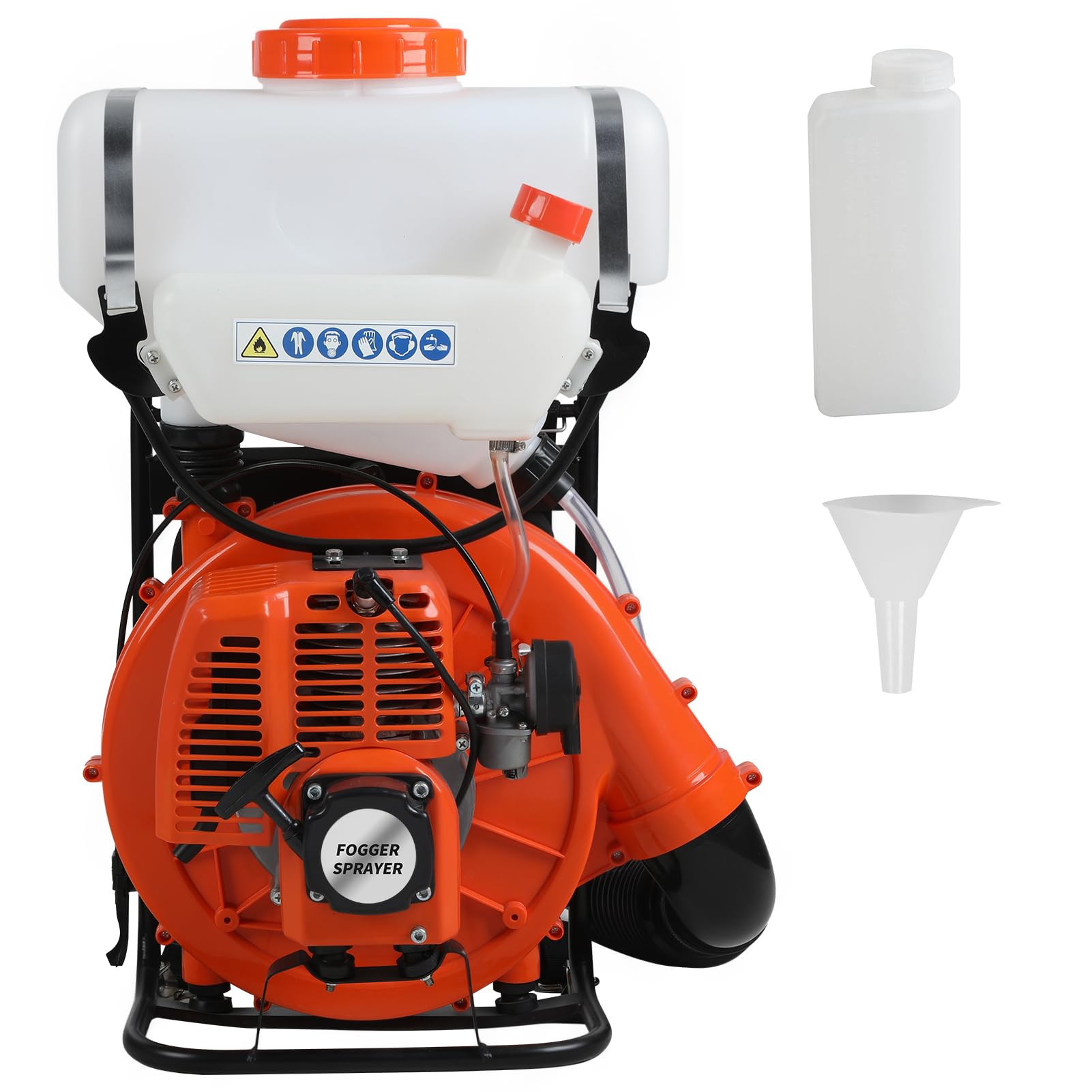 Photo 1 of **Missing for parts**43cc Gas Powered Mosquito Fogger, Backpack Sprayer Cold Fogger with 20L Tank, 39-Foot Spray Range Insect Control Sprayer High-Output Pest Control Machine for Outdoor Use (Orange)