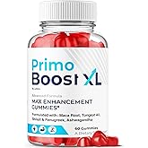 Primo Boost XL Gummies, PrimoBoostXL Performance Gummys Premium Quality Daily Energy Gummy For Men Vitamins All Natural Health Supplements Healthy Boost Wellness Formula Workout Gummi (60 Gummies)