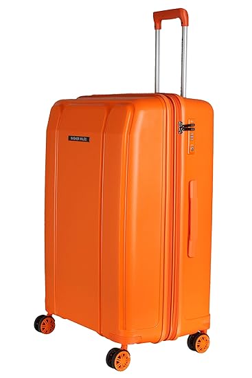 Nasher Miles Tokyo Expander Hard-Sided Polypropylene Check-in Luggage Orange 28 Inch | 75CM Trolley Bag