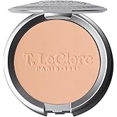 T. Leclerc Compact Pressed Powder - Super-Blendable Face Makeup Longwear Portable Matte Finish Radiant Natural Medium to Full Coverage Airbrushing Mineral Base For Pores & Imperfections (Ambre)