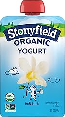 Stonyfield Organic Kids Vanilla Whole Milk Yogurt Pouch, 3.5 oz., Single Serving Snack
