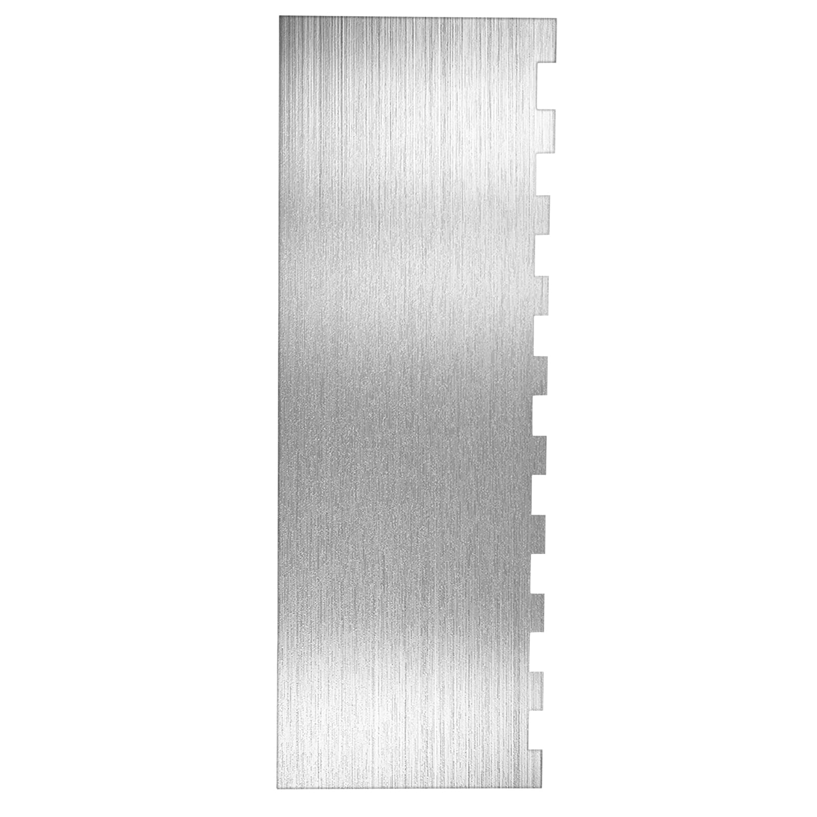 8.6 Inch Metal Cake Scraper Sided Patterned Edge Stripe Edge Smoother Scraper Cake Decorating Comb Cake Sculpting Modeling Tools for Icing Frosting Buttercream Mousse