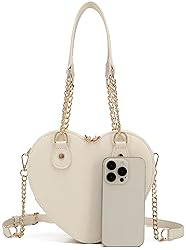 lola mae Heart Shape Satchel Crossbody Purse for
