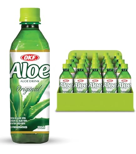 Amazon.com : OKF ALOE COCONUT 16.9 OZ (pack of 12) by OKF ALOE COCO :  Grocery & Gourmet Food