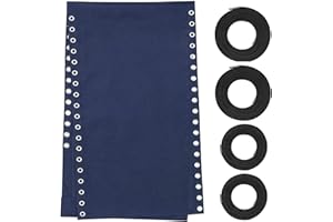 OSTLTTYN Zero Gravity Chair Replacement Fabric with Bungee Cord Kit, 19 Inch Wide Repair Cloth with Replacement Cord for Anti Gravity Chairs Outdoor Recliner Patio Lounge Chair Lawn Beach Sling Chair, Blue