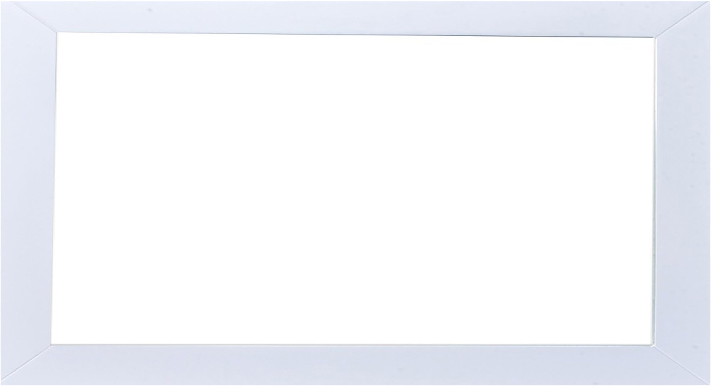EvivaEVMR514-60 X 30-WH New York Full Frame Wall Mirror Combination, White