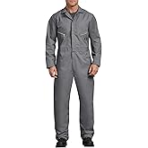 Dickies Men’s Deluxe Long Sleeve Coveralls – 7.5 oz Twill Mechanic Jumpsuit with Zipper Front Industrial Uniform Fit