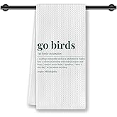 CosxHabitat Go Birds Football Kitchen Dish Towels, Gifts for Football Lovers Players Boys Men Women, Sport Lover Gifts Hand Tea Towels for Bathroom Kitchen, 16x24 Inch
