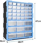 TekBox 39 Drawer Organiser Unit Tool Storage Cabinet Craft Parts Box Workshop view 5