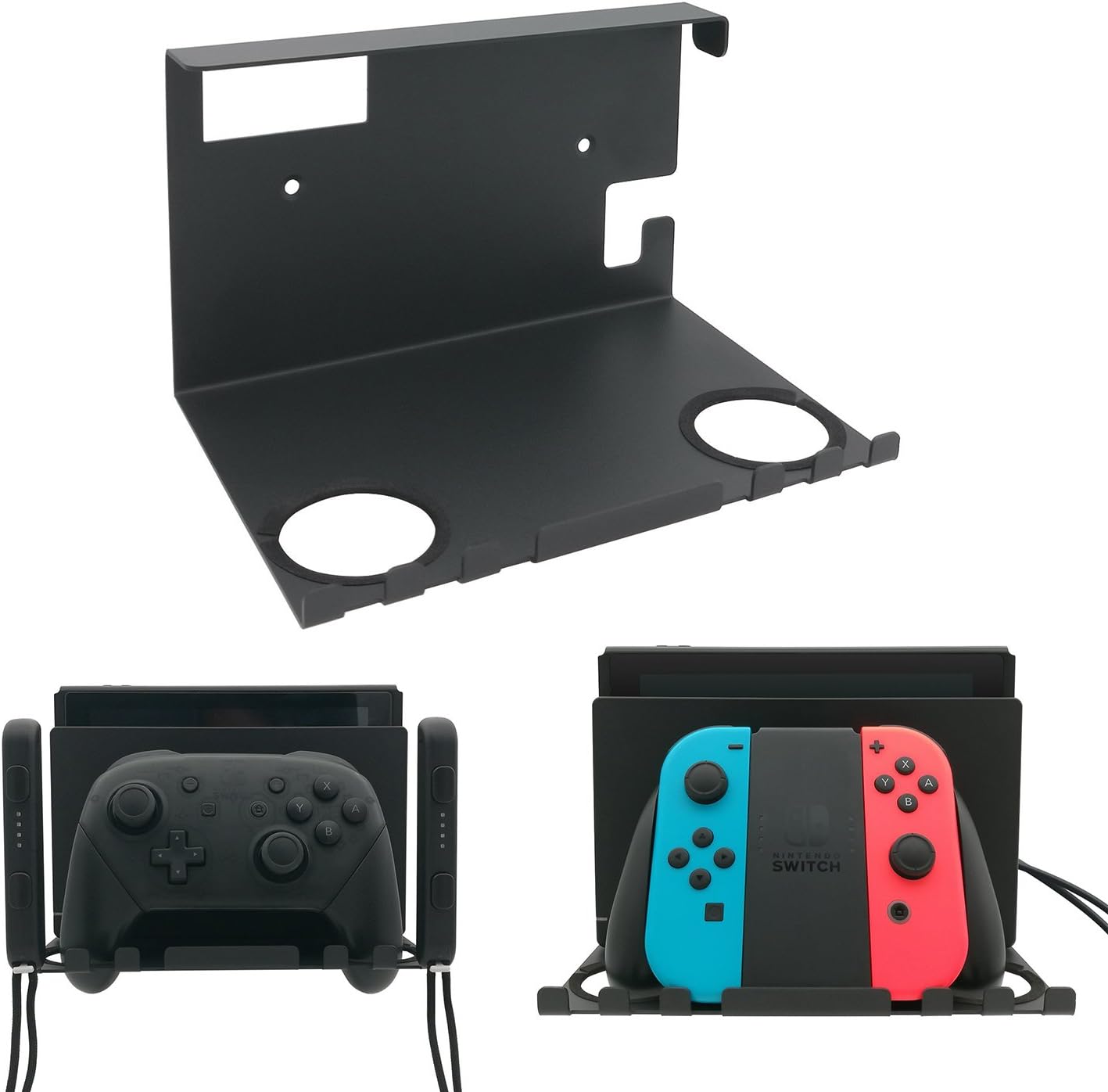 azfunn Nintendo Switch Wall Mount, Compact Switch Mount Bundle Wall