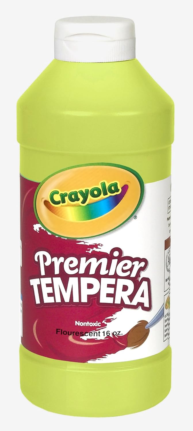 Crayola Fluorescent Paint 16-Ounce Plastic Squeeze Bottle, Ele Countric Blue: Toys & Games