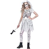 Skeleton Bride Costume for Girls, Small, with Included Accessories, by Amscan