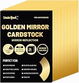 Uncle Paul Golden Mirror Cardstock 25 Sheets 250gsm A4 297x210mm