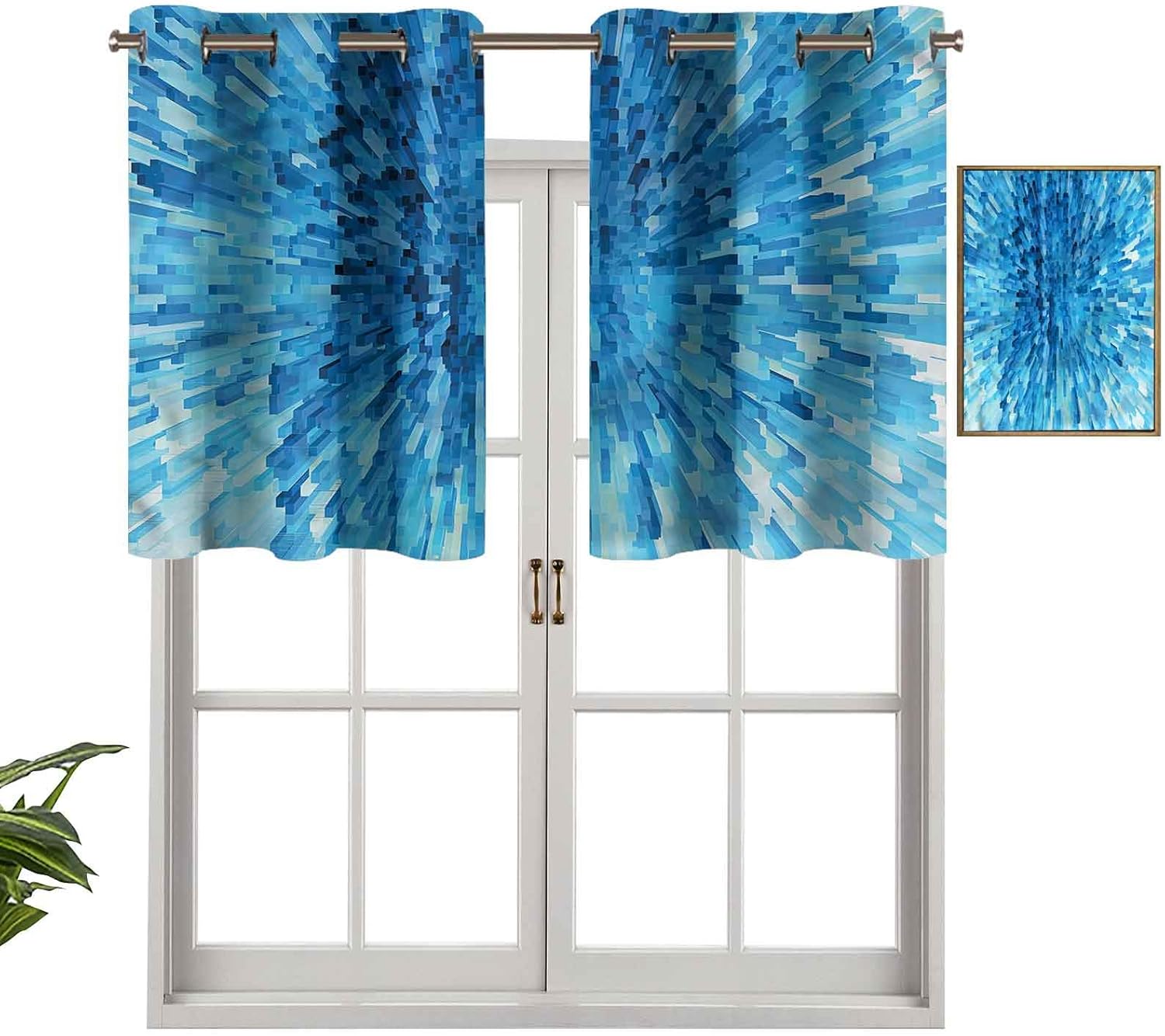 Hiiiman Cortinas opacas con aislamiento térmico para decoración del