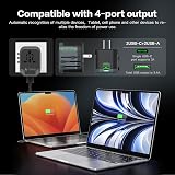 AUNNO Universal Travel Adapter with 2 USB-C and 2 USB Ports UK EU AU US view 2