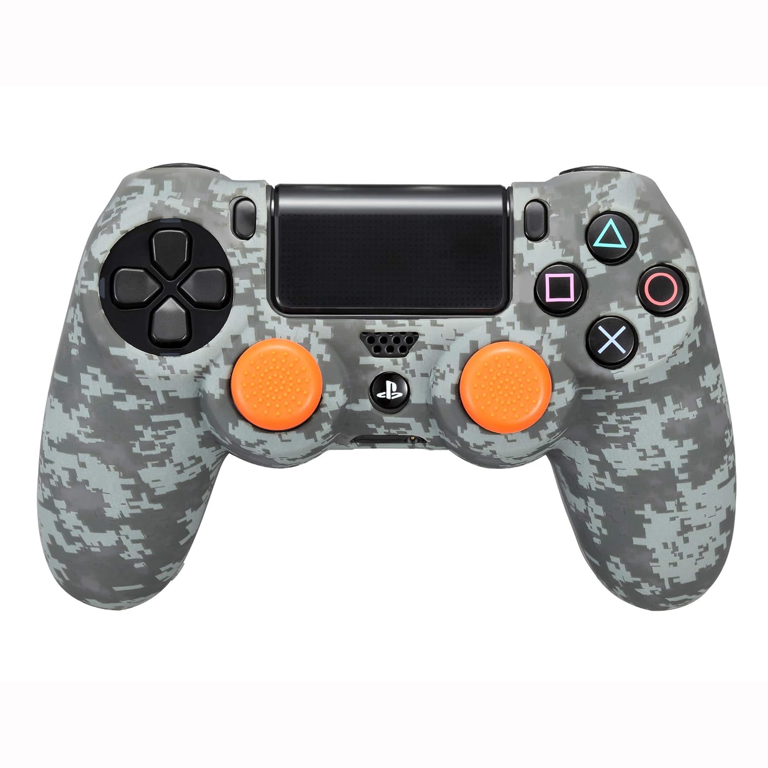 Silicone + Thumb Grips Camo Digital Black (PS4) Video Games