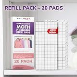 Entopest 20-Pack Clothes Moth Monitoring Pads Moth Detection view 2