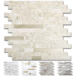 Yipscazo 5 - Sheet Peel and Stick Stone Metal Tile