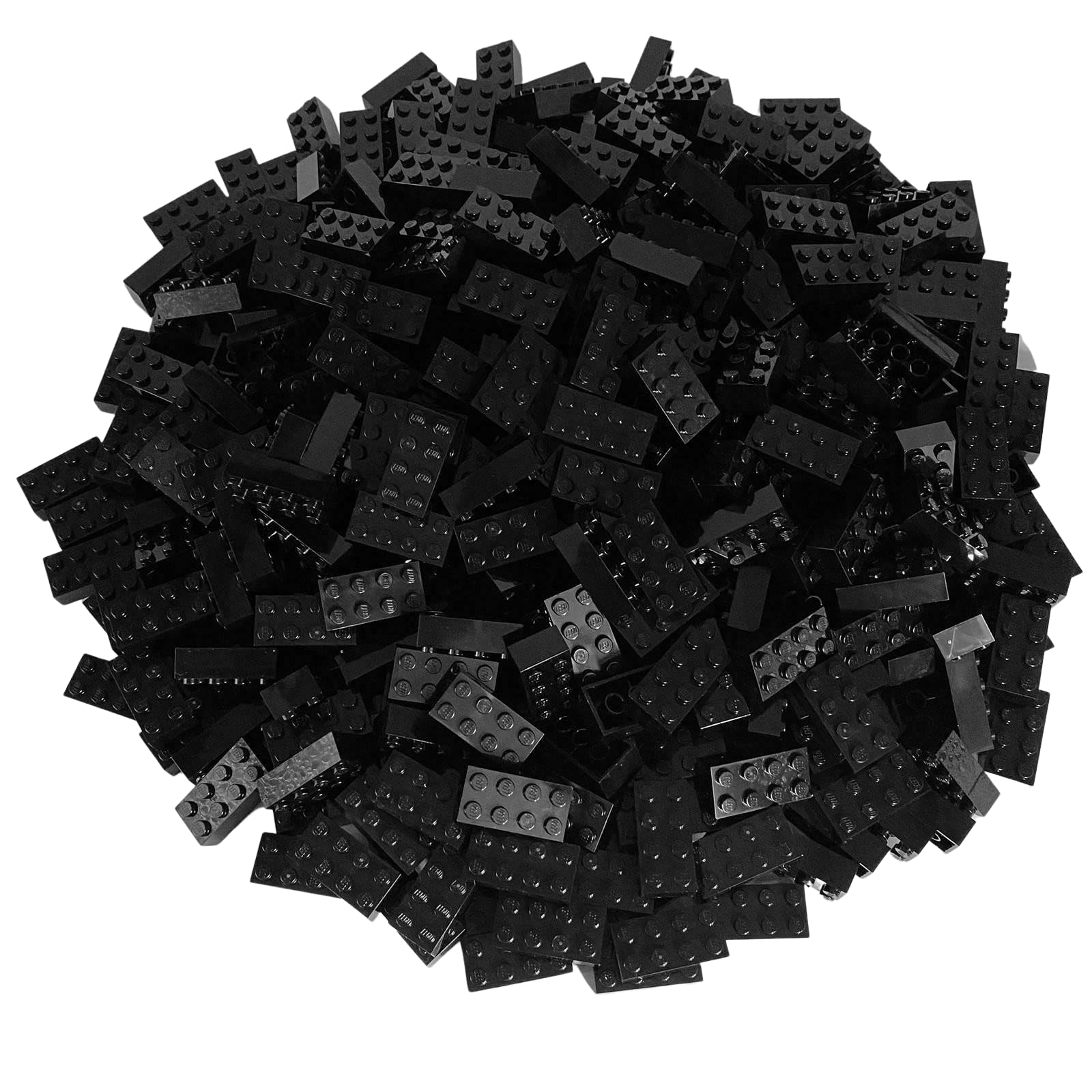 LEGO Parts and Pieces: Black 2x4 Brick x100