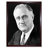 Portrait President FDR Franklin Roosevelt Old Photo