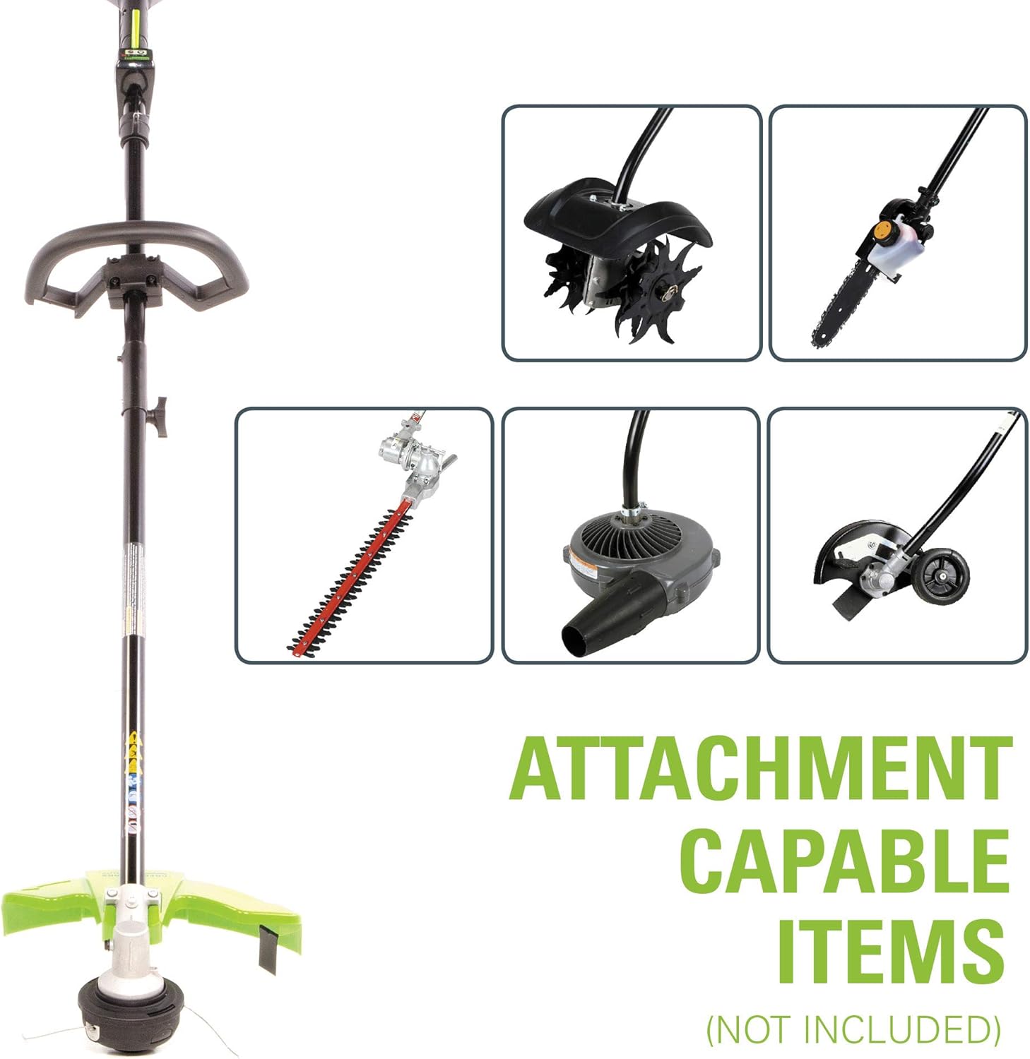 Greenworks 14-Inch 40V (Attachment Capable) String Trimmer, 6.0Ah Battery and Charger Included ST-140-A : Garden & Outdoor
