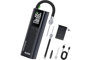 Olgeo Electric Ball Pump, 16PSI Portable Air Pump with Pressure Gauge and Digital LCD Display for Basketball Pump, Soccer Ball Pump, Football Pump, Volleyball Pump, 4X Faster Sports Ball Pump