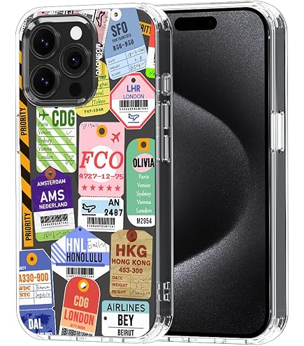 DAIZAG Compatible With IPhone 15 Pro Max Case,World Travel Edition 2 In 1 Heavy Duty Shockproof Rugged Hard PC Soft Silicone Protective Cover