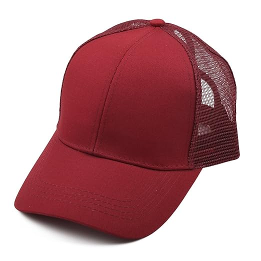 Bwiv Baseball Cap Damen Mesh Pferdeschwanz Baseball Hut Atmungsaktiv Sonnenhut Sonnenschutz Mädchen Kappe Schirmmütze Einheit