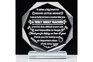 YWHL Unique Teacher Appreciation Gifts for Women Men, Teacher Birthday Retirement Gifts from Students, Crystal Keepsake Gifts for Teachers on Teacher's Day Appreciation Week Christmas
