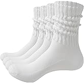 Eiatmoi Women's Slouch Crew Socks-Soft Scrunch thick Sock sole & Boot Socks | Stretchy Retro Style | All-Season Comfy