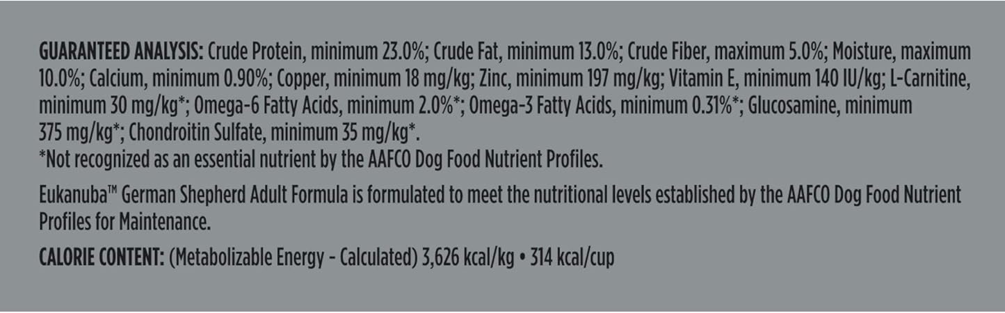 eukanuba adult german shepherd