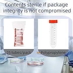 Conical Centrifuge Tubes 50ml,25 Pack Sterile