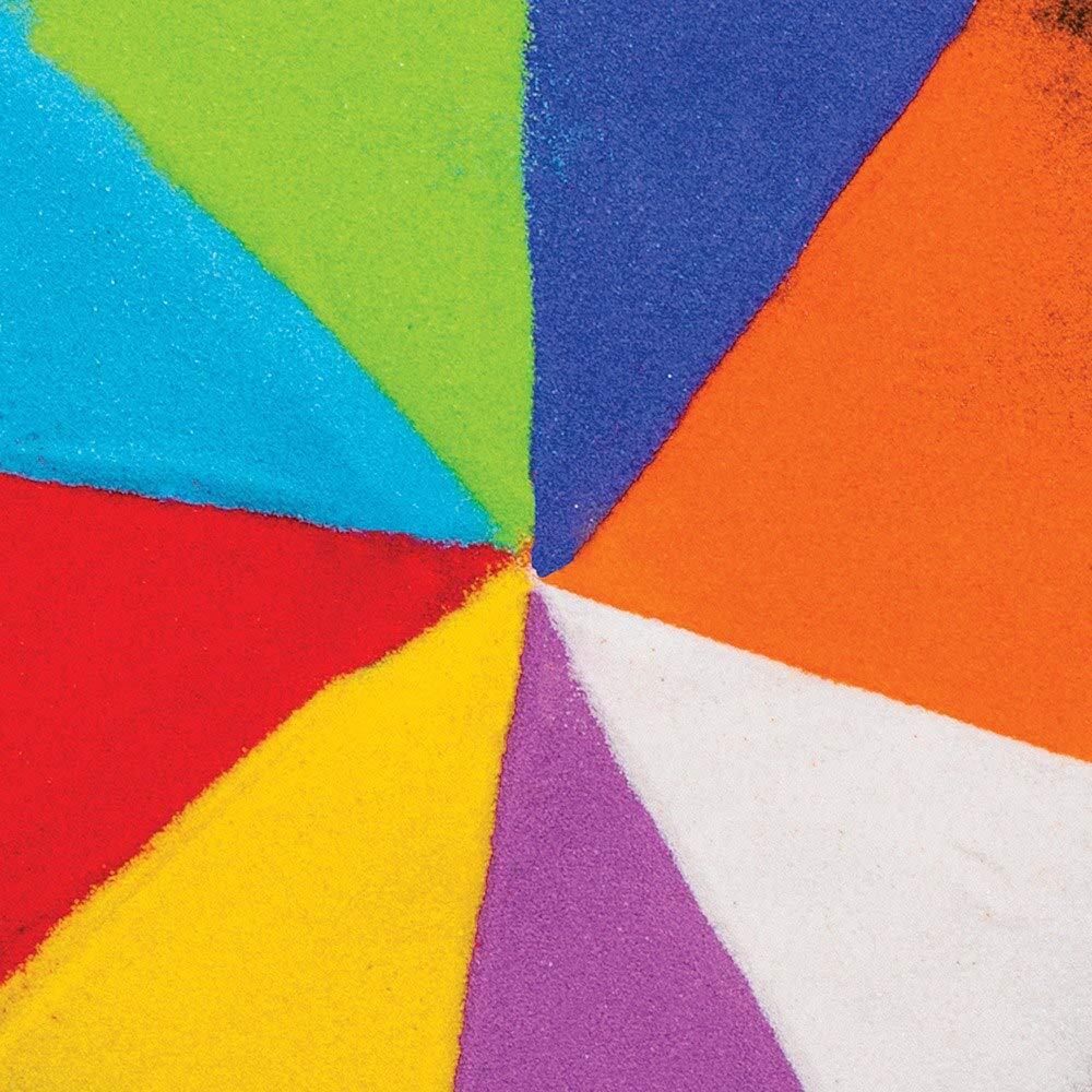 Baker Ross AT710 Rainbow Coloured Sand, For Kids Arts and Crafts Projects (Box of 8), Assorted