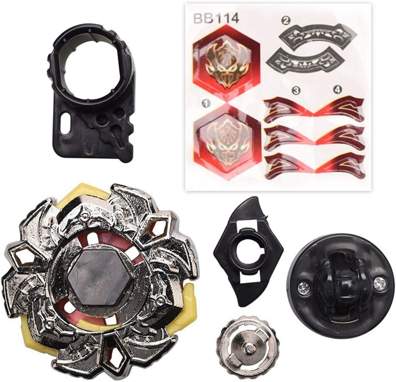 Dwin Bey High Performance 4D Spinning Top Game Toy Metal Fusion BB-114 Battling Variares D: D Modified Tops Board Game Gyroscope Toy