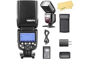 Godox V860III-C Camera Flash for Canon Camera Flash Speedlite Speedlight Light,2.4G HSS 1/8000s,480 Full-Power Flashes,7.2V/2600mAh Li-ion Battery,0.01-1.5s Recycle Time,10 Levels LED Modeling Lamp
