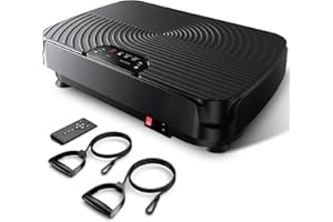 YGZ 2025 Upgrade Vibration Plate Exercise Machine for Lymphatic Drainage,400Lbs Capacity Full-Body Workout Platform Vibrating Plate Pilates Equipment,Home Workout Equipment for Fitness Weight Loss