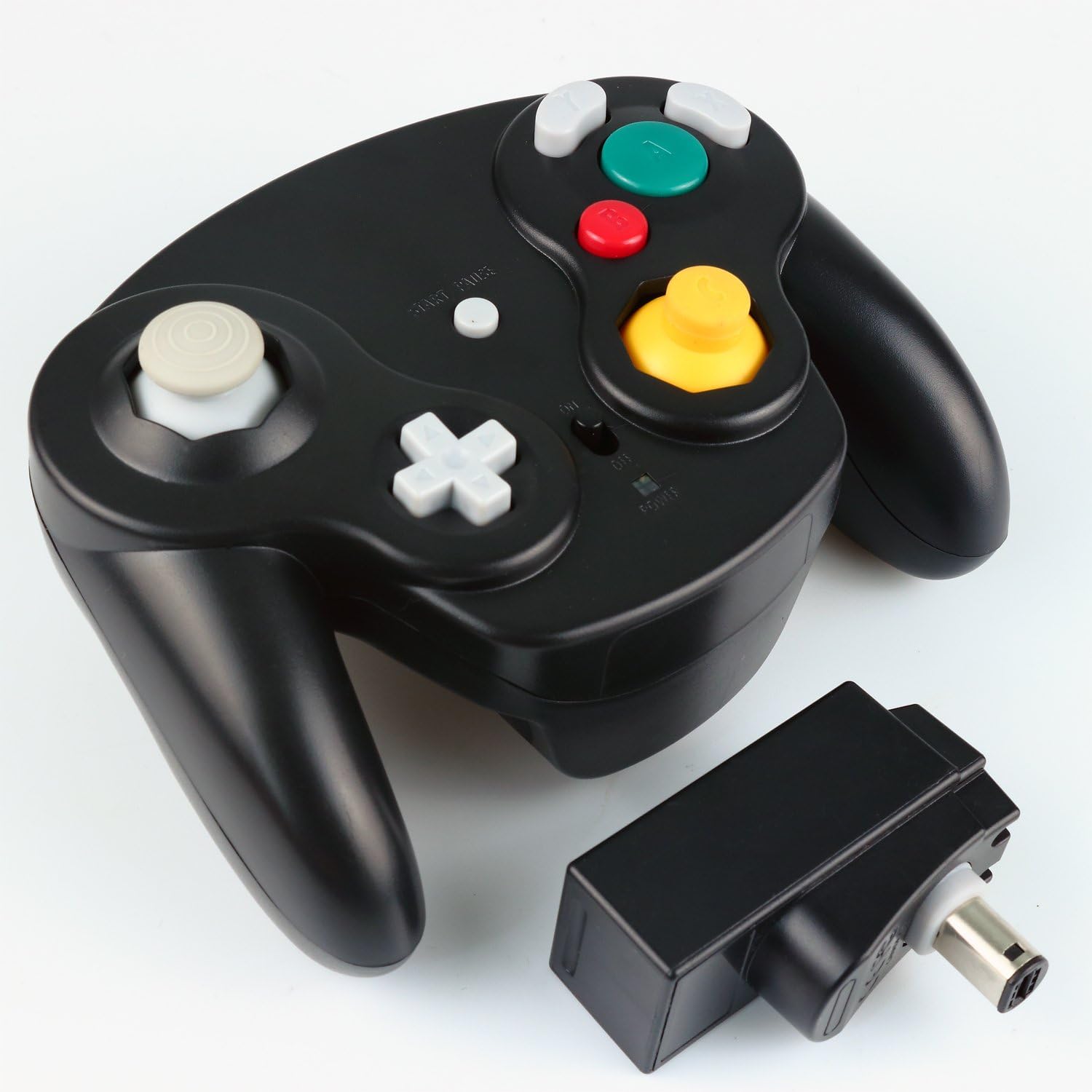 Exlene® Wireless Controller Gamepad For Nintendo Gamecube(black)
