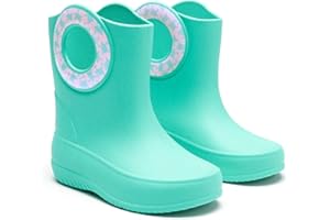 OKABASHI Kid's Kendall Rain Boot | Waterproof Design | Machine Washable | Easy-On Handles | Latex Free | Sustainably Made in the USA