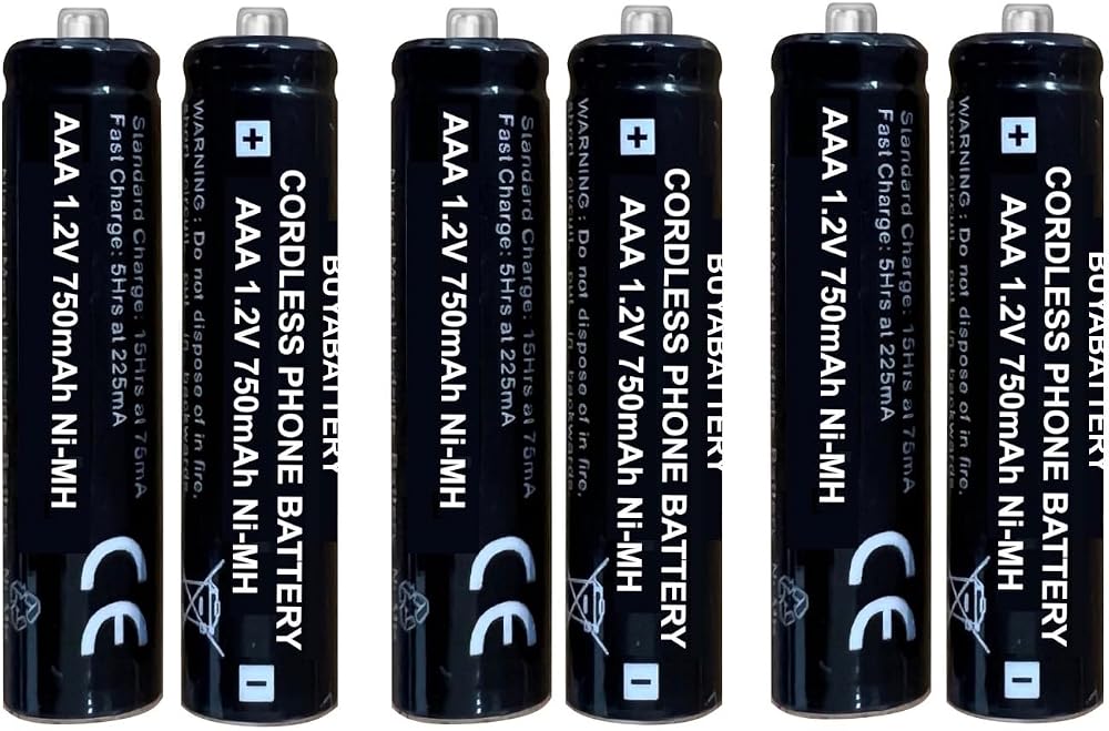 Soluminate BT AAA Cordless Telephone Batteries x6