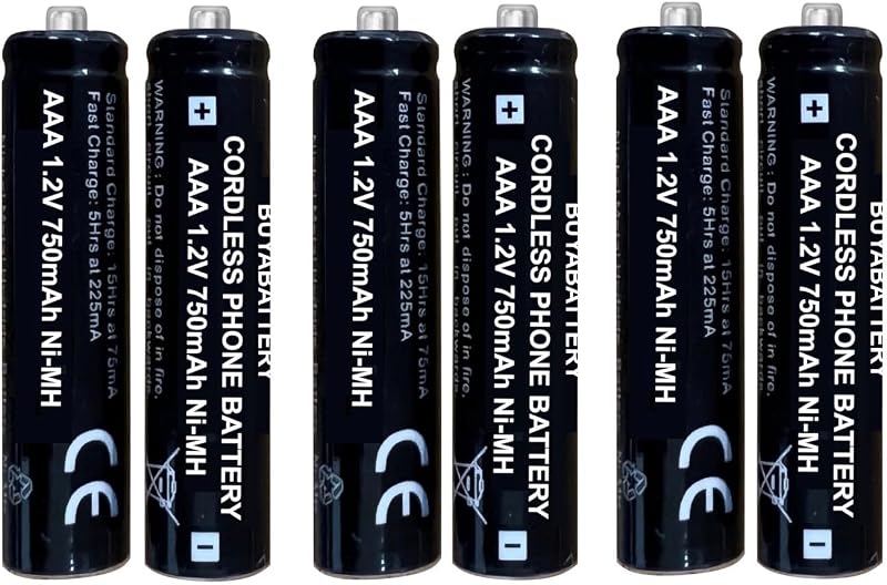 Soluminate BT AAA Cordless Telephone Batteries x6